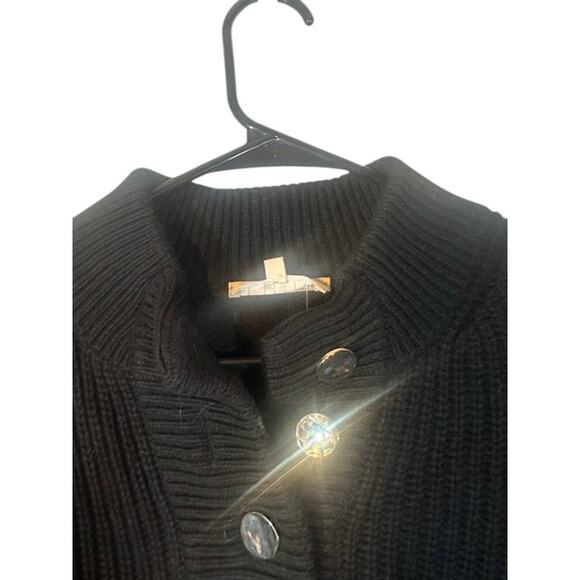 La Maille Sezane Paris Rue Saint-Fiacre Black Wool Blend Sweater Women Sz M - Picture 5 of 8